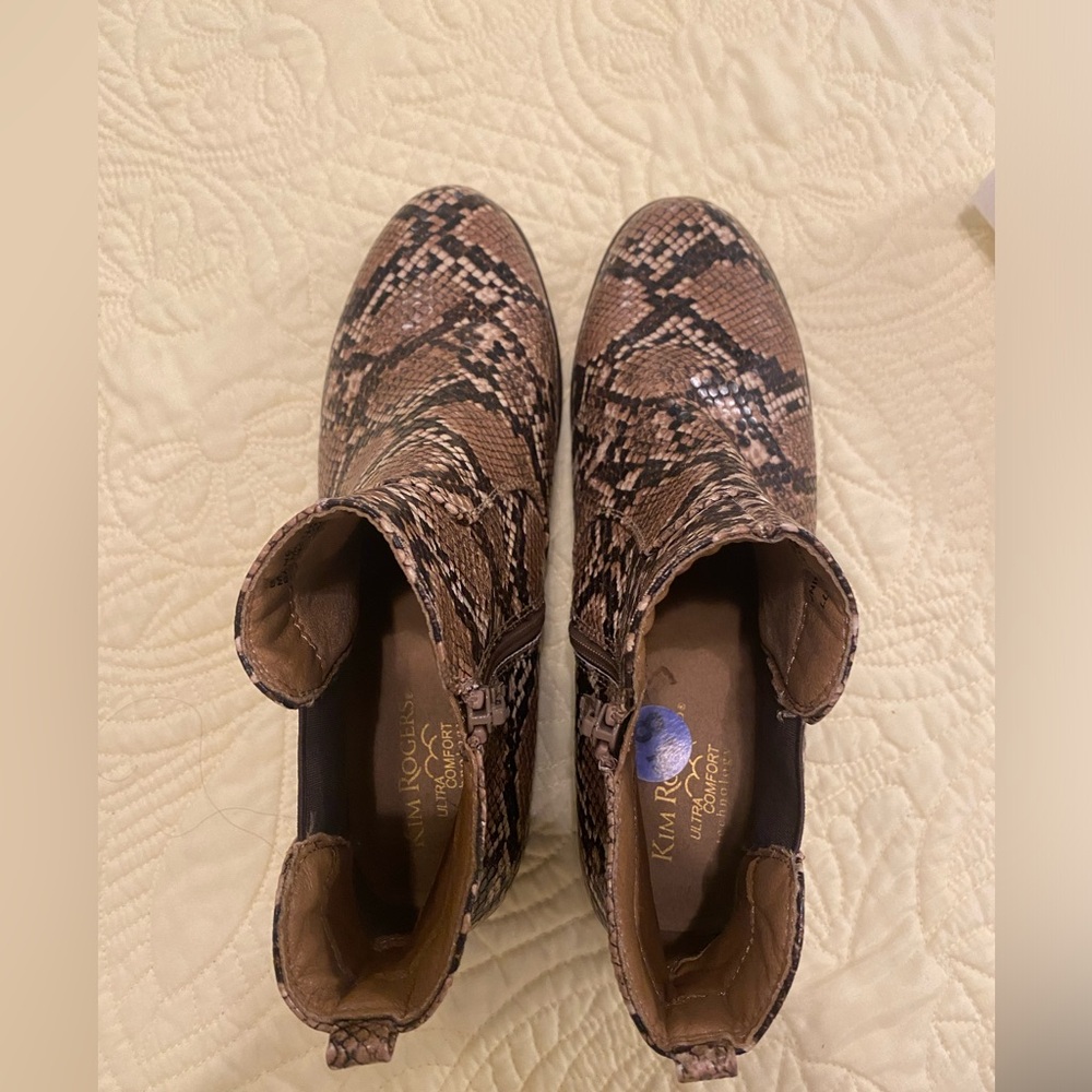 Kim Rogers ultra comfort technology Snakeskin Ankle Boots - Picture 6 of 7
